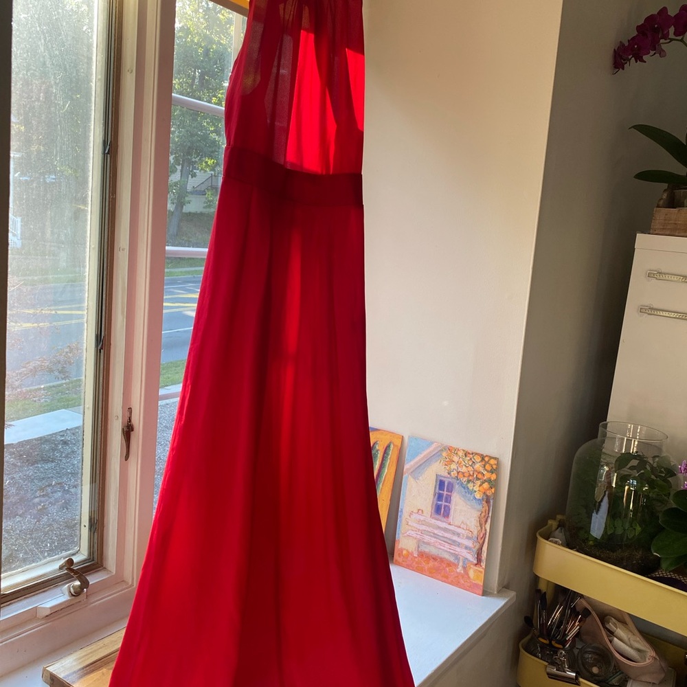 Elegant Red Long Dress